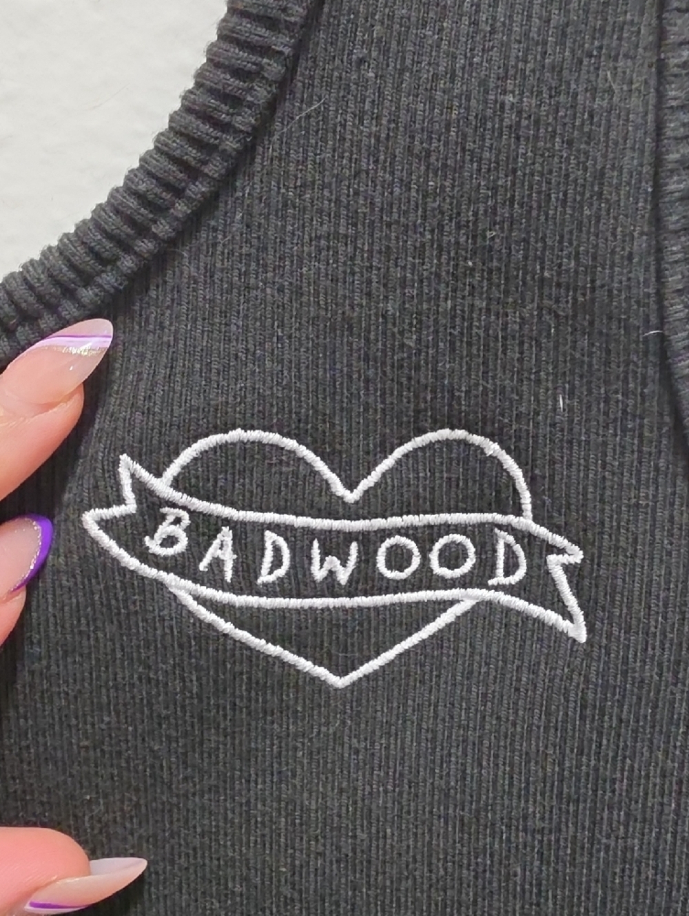 Badwood Black Ribbed Tank Dress - Picture 2 of 4